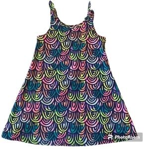 Cat & Jack Tie Tank Swirl Dress M